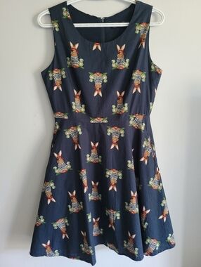Dangerfield Pirate Bunny Print Dress